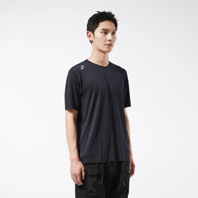 TAJEZZO Short Sleeved T Shirts Men's Black-7