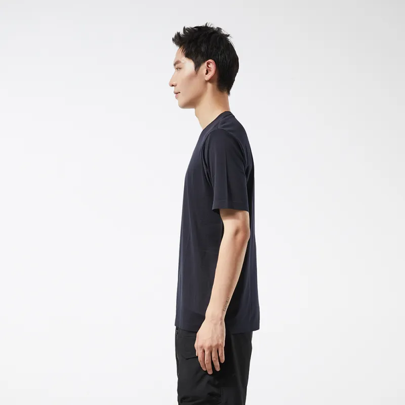 TAJEZZO Short Sleeved T Shirts Men's Black-5