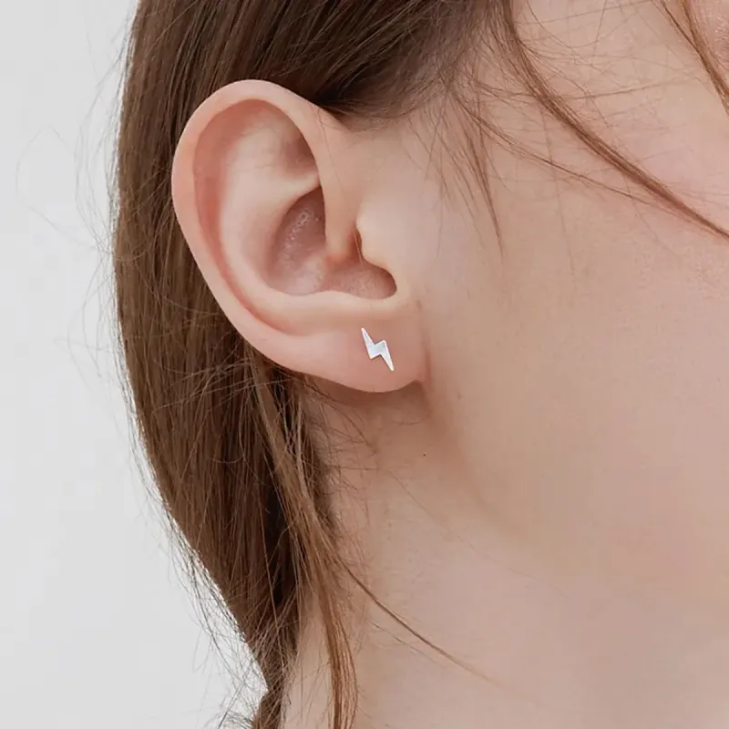 SFER S999 Fine Silver Stud Earrings Women's-6