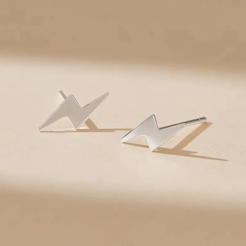 SFER S999 Fine Silver Stud Earrings Women's-5