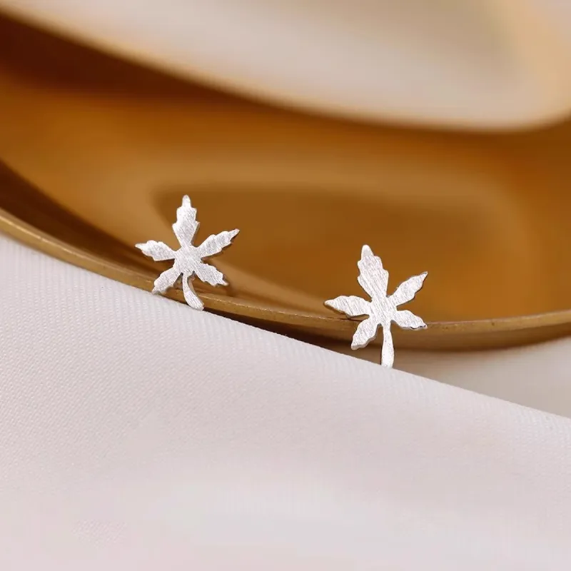 SFER 999 Fine Silver Stud Earrings Women's-2