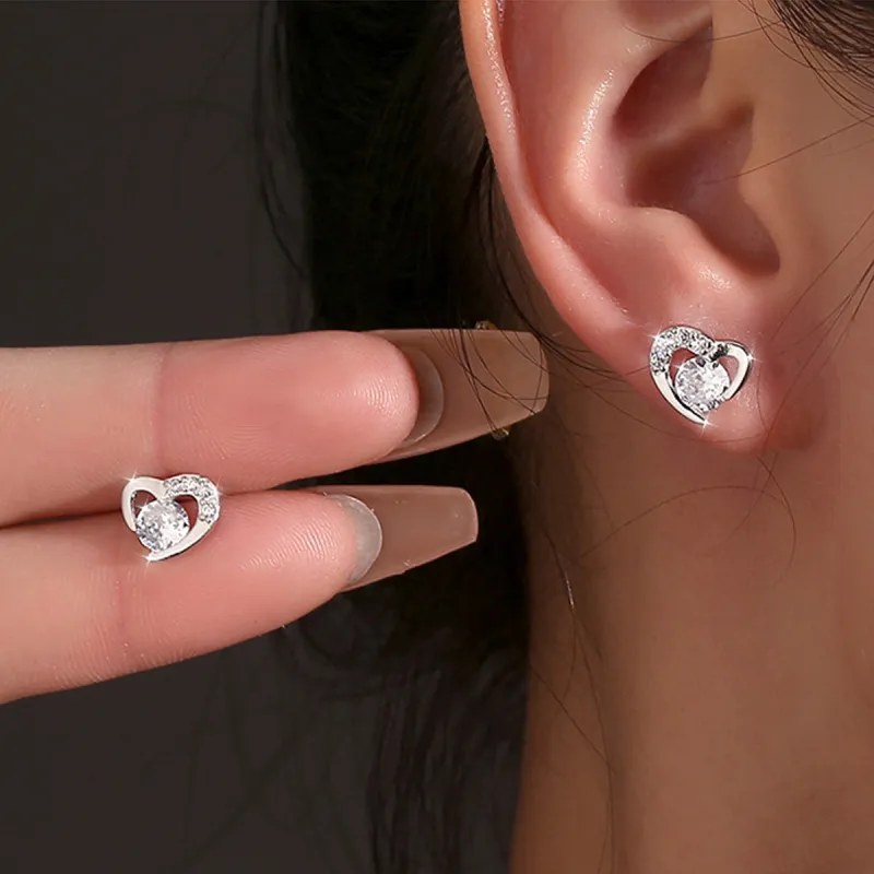 SFER 999 Fine Silver Needle Stud Earrings Women's-6