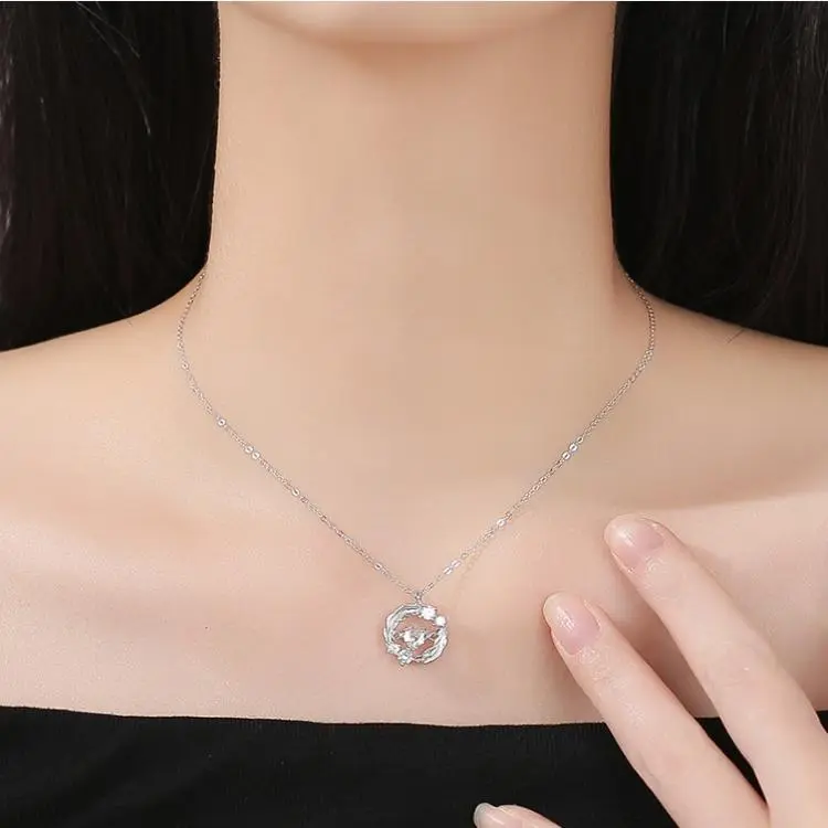 SFER Glass Cat Eye Necklaces Unisex-4
