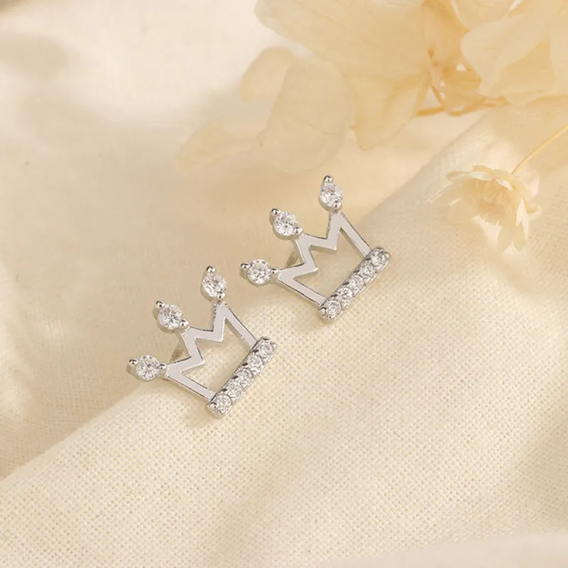 SFER 999 Fine Silver Needle Stud Earrings Women's-7