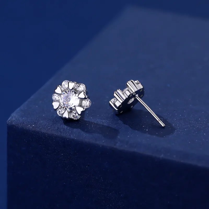 SFER 999 Fine Silver Ear Studs Stud Earrings Women's-4