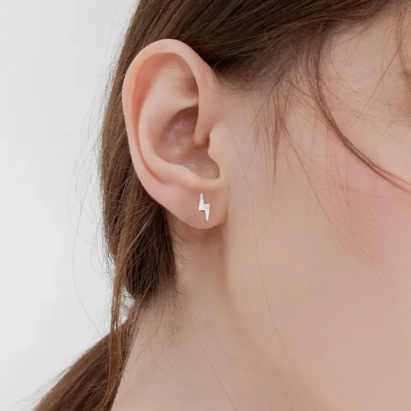 SFER S999 Fine Silver Stud Earrings Women's-1