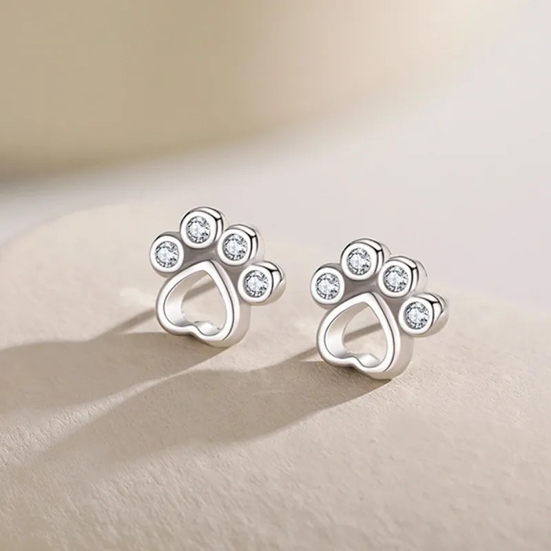 SFER 999 Fine Silver Needle Stud Earrings Women's-4