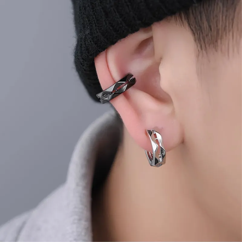SFER Copper Clip On Earrings Unisex-5