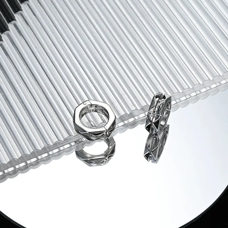 SFER Copper Clip On Earrings Unisex-3