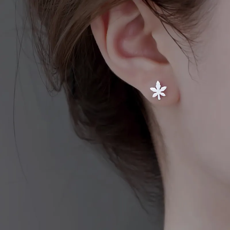 SFER 999 Fine Silver Stud Earrings Women's-5