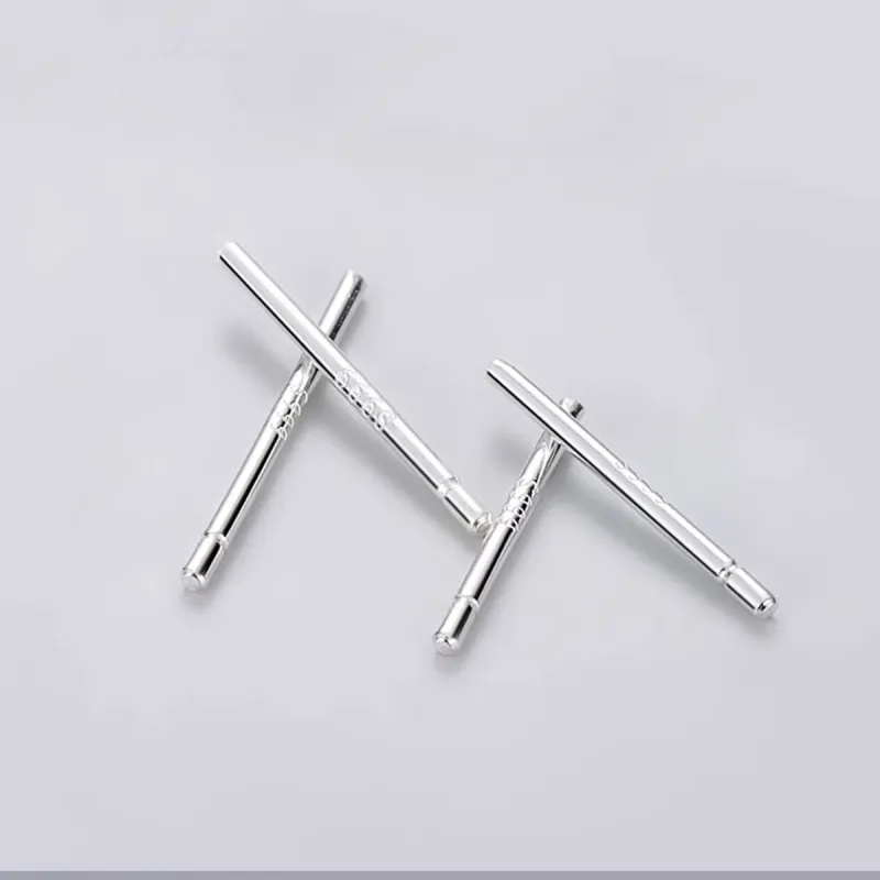 SFER 999 Fine Silver Stud Earrings Women's-1