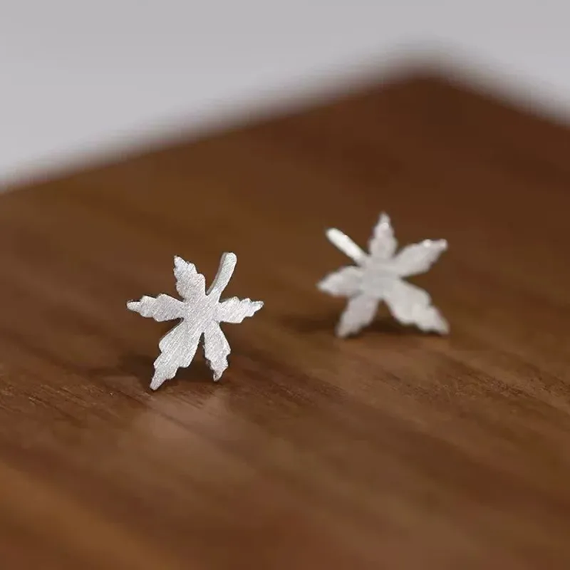 SFER 999 Fine Silver Stud Earrings Women's-1