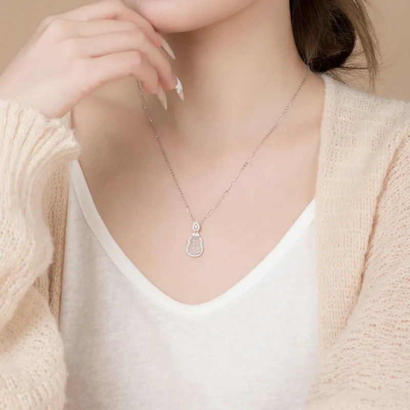 SFER Chalcedony Necklaces Women's-4