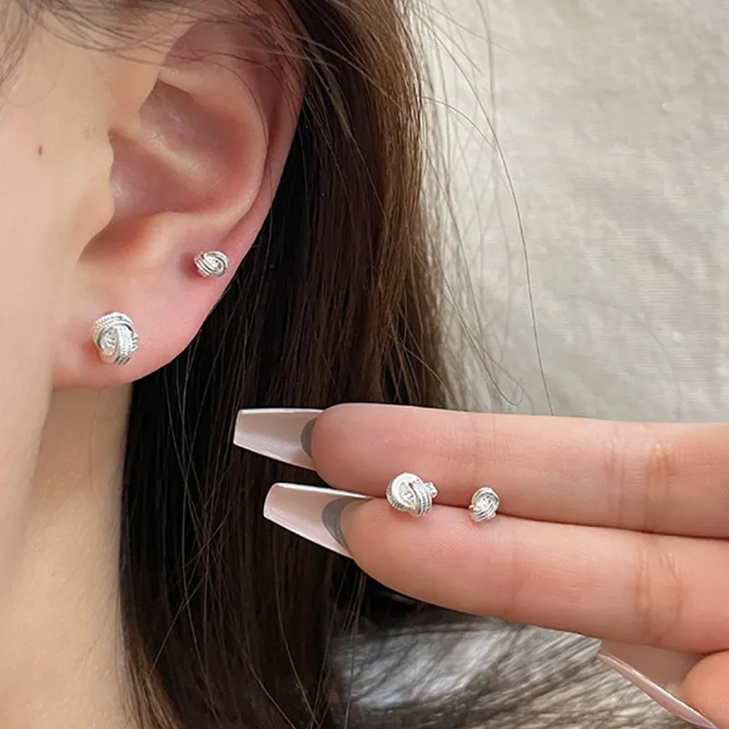 SFER 999 Fine Silver Stud Earrings Women's-6