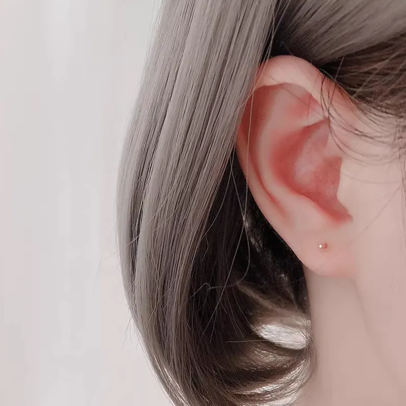 SFER 999 Fine Silver Stud Earrings Women's-5