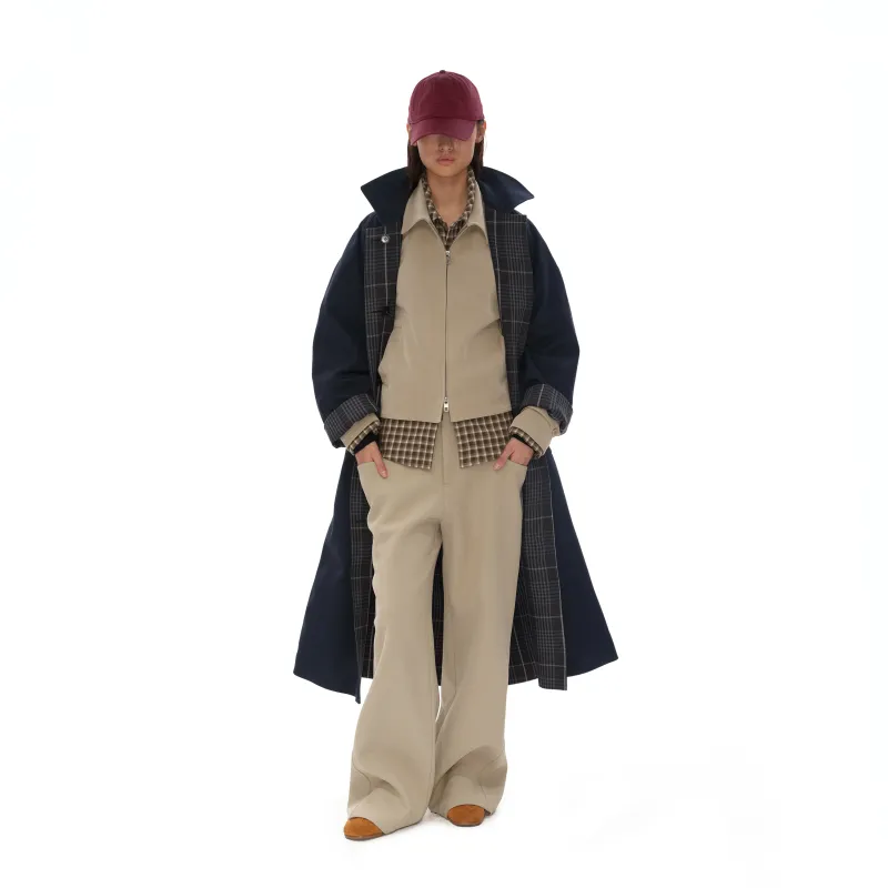 NUTH Trench Coats Women's Navy Blue-7