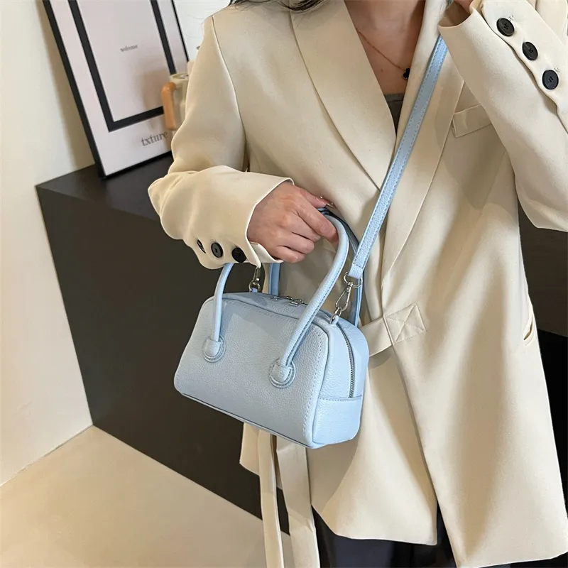 Elsvet PU Crossbody Handbag Regular Women's White/Sky Blue/Yellow/Black/Pink-6