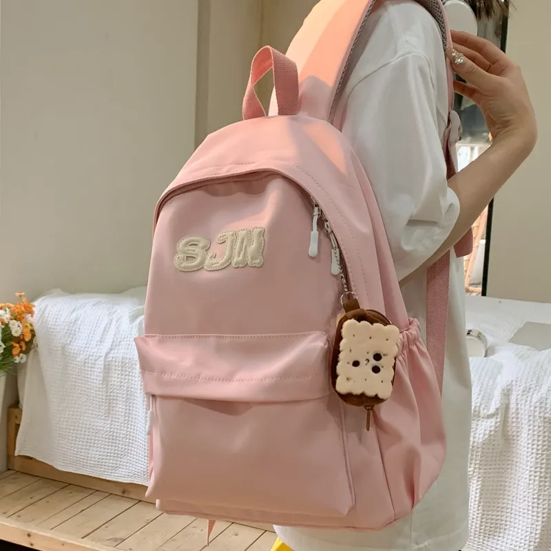 Elsvet Nylon Backpack Unisex Multicolor-11