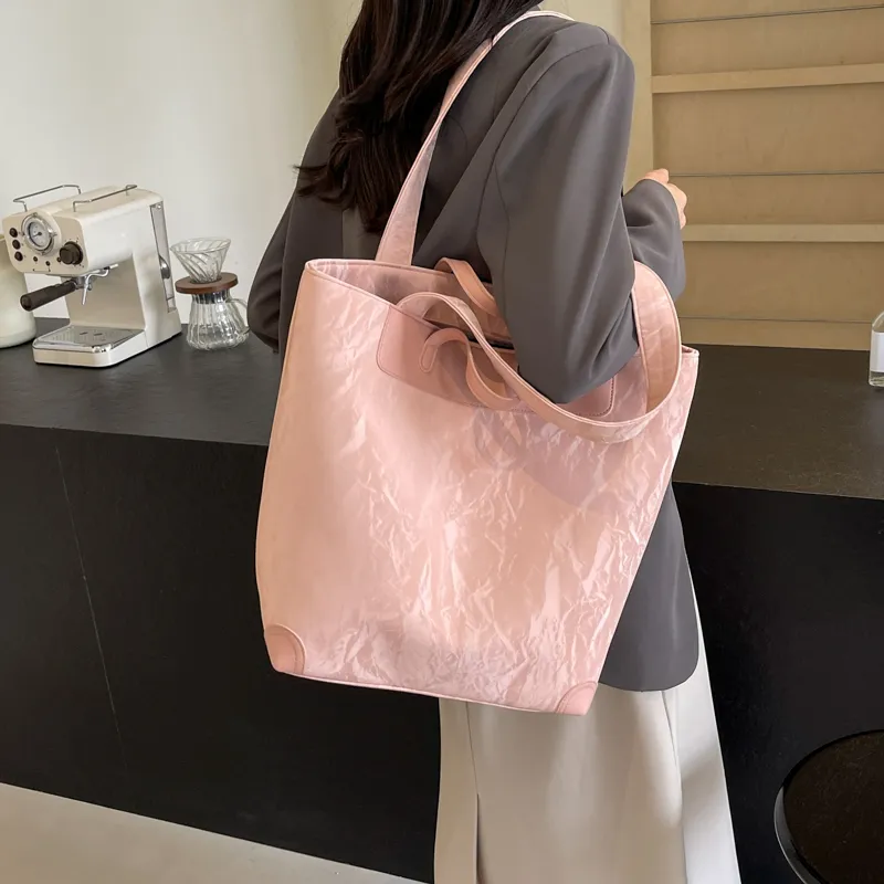 Elsvet PU One Shoulder Handbag Regular Women's White/Silver/Black/Green/Pink-19