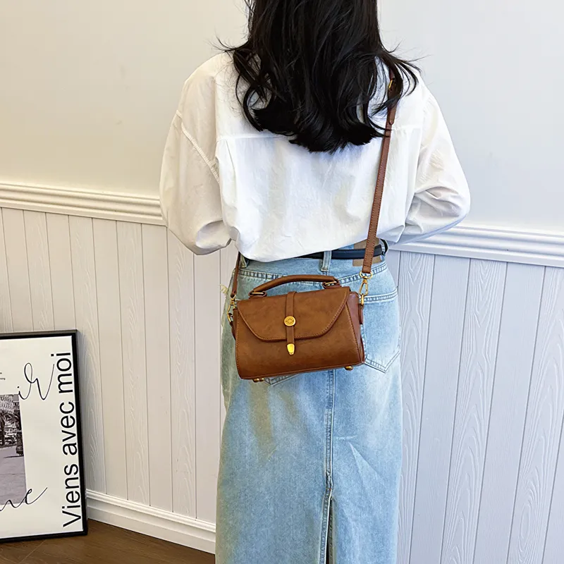Elsvet PU Crossbody Handbag Women's White/Silver/Brown/Green-15