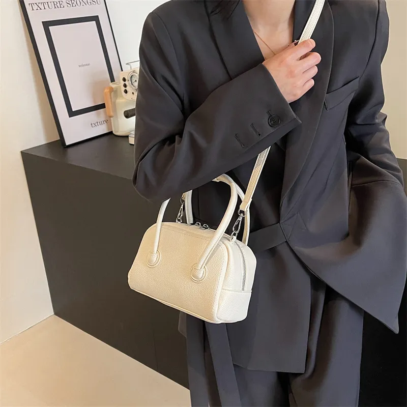 Elsvet PU Crossbody Handbag Regular Women's White/Sky Blue/Yellow/Black/Pink-1