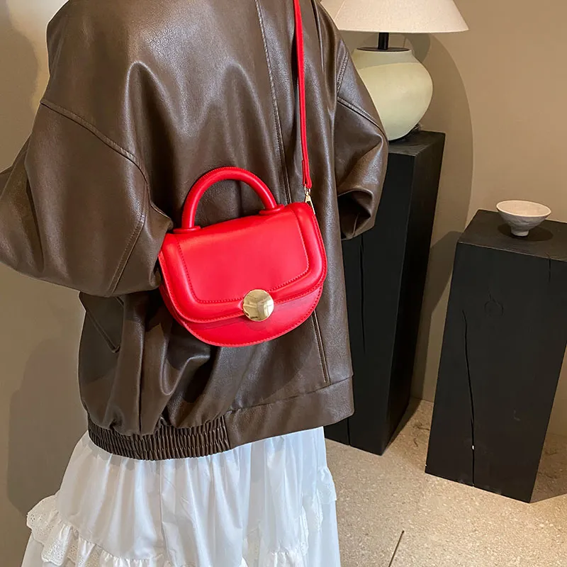 Elsvet PU Crossbody Bag, Shoulder Bag Regular Women's Black/Coffee/Brown/Red-14