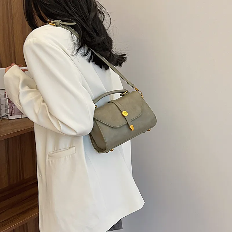 Elsvet PU Crossbody Handbag Women's White/Silver/Brown/Green-19