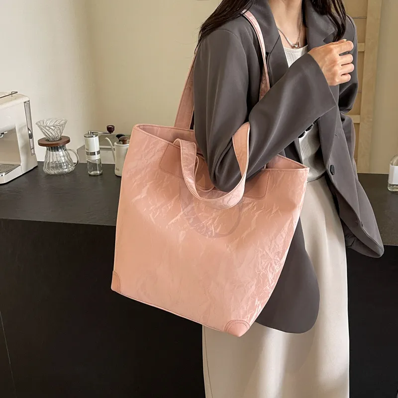 Elsvet PU One Shoulder Handbag Regular Women's White/Silver/Black/Green/Pink-17