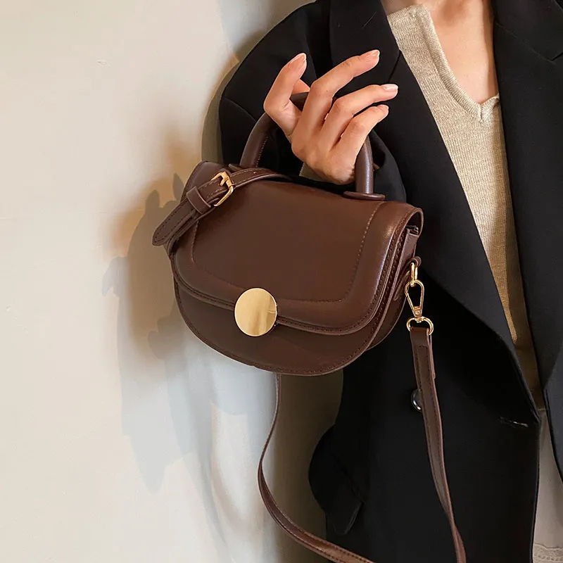 Elsvet PU Crossbody Bag, Shoulder Bag Regular Women's Black/Coffee/Brown/Red-5