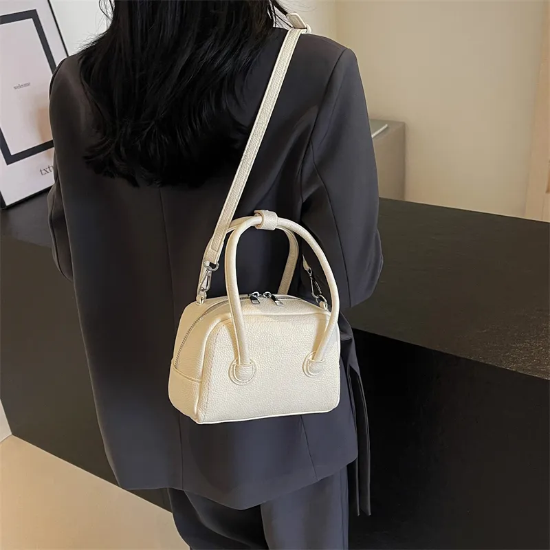Elsvet PU Crossbody Handbag Regular Women's White/Sky Blue/Yellow/Black/Pink-3