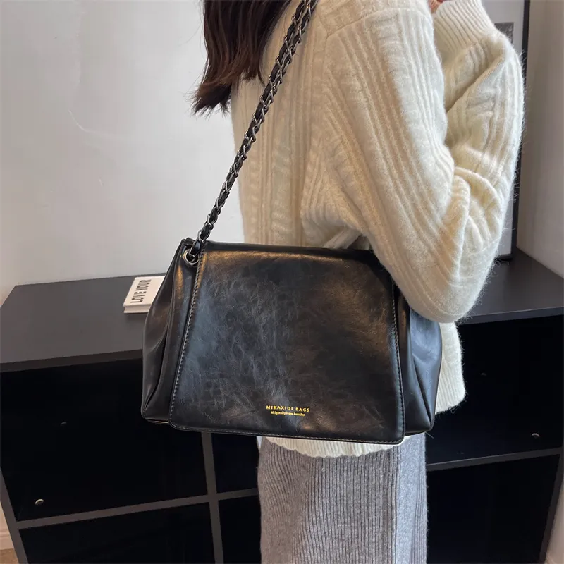 Elsvet PU Shoulder Bag Women's Light Brown/Black/Green-4