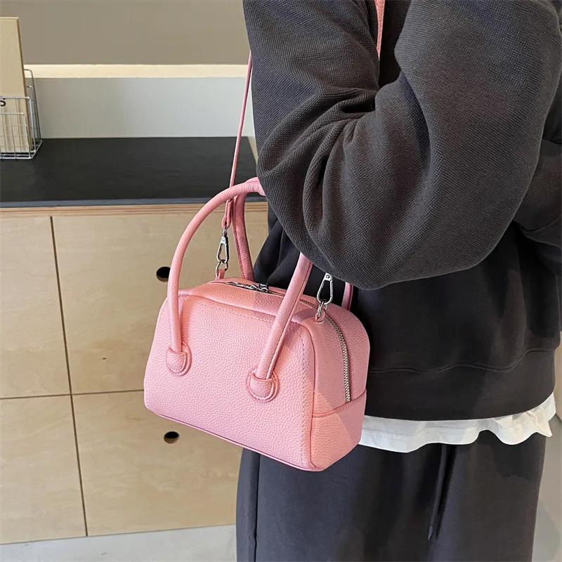 Elsvet PU Crossbody Handbag Regular Women's White/Sky Blue/Yellow/Black/Pink-20