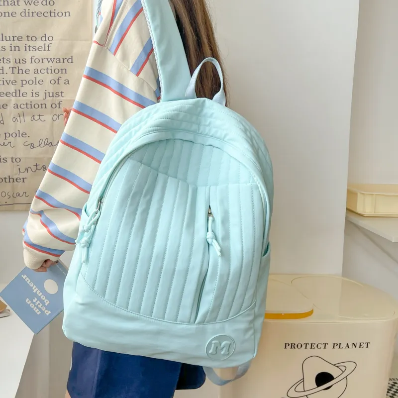 Elsvet Nylon Fabric One Shoulder Portable Backpack Regular Women's Multicolor-6