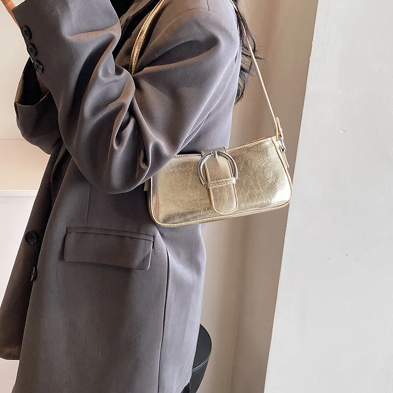 Elsvet PU Crossbody Bag, Shoulder Bag Women's Holographic Silver/Silver/Black/Gold-17