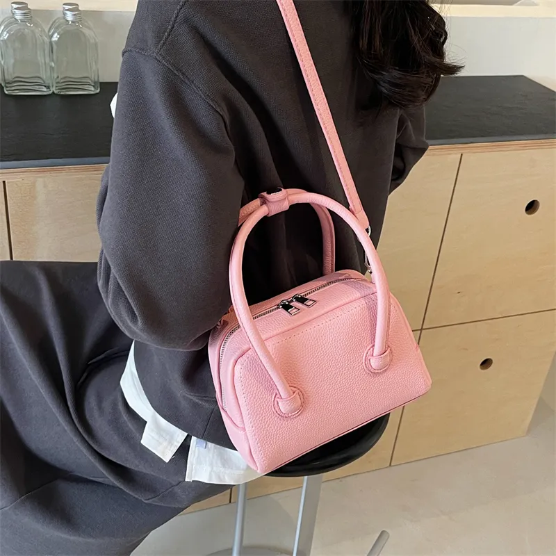 Elsvet PU Crossbody Handbag Regular Women's White/Sky Blue/Yellow/Black/Pink-21