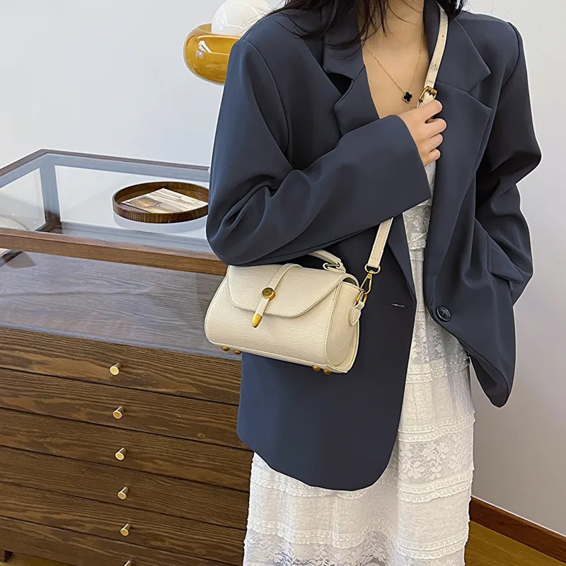 Elsvet PU Crossbody Handbag Women's White/Silver/Brown/Green-5