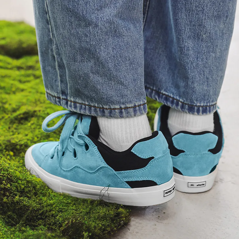 Luji Cushioning, Abrasion Resistant, Height Increasing, Breathable Low Top Skateboard Shoes Men's-8