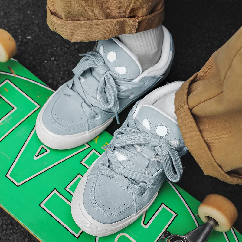 Luji Cushioning, Abrasion Resistant, Height Increasing, Breathable Low Top Skateboard Shoes Men's-2