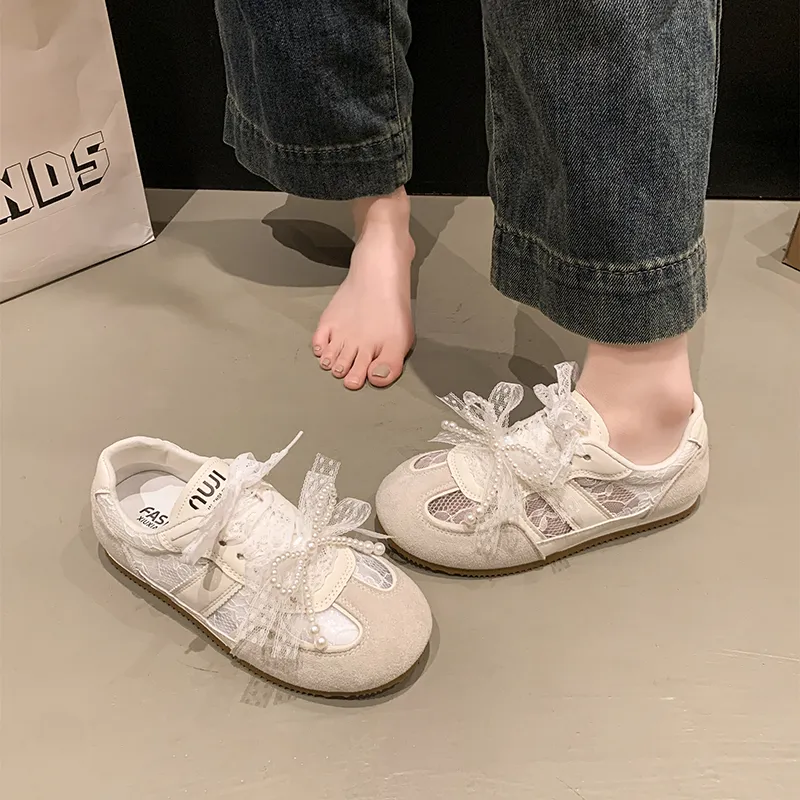 Luji Casual Shoes Women's Low Top Ecru-3