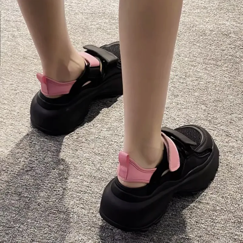 Luji Breathable Lightweight Height Increasing Low Top Chunky Sneakers Women's-5