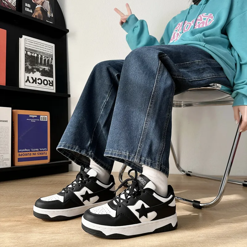 Luji Cushioning Abrasion Resistant Balance Low Top Skateboard Shoes Men's-5