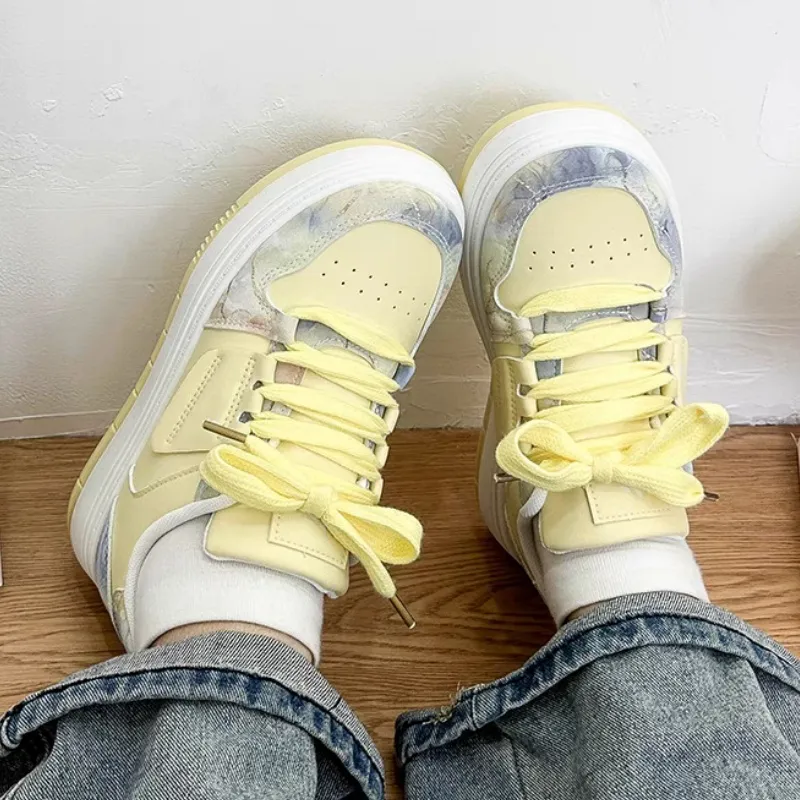 Luji Coverage Lightweight Height Increasing Low Top Skateboard Shoes Women's-8