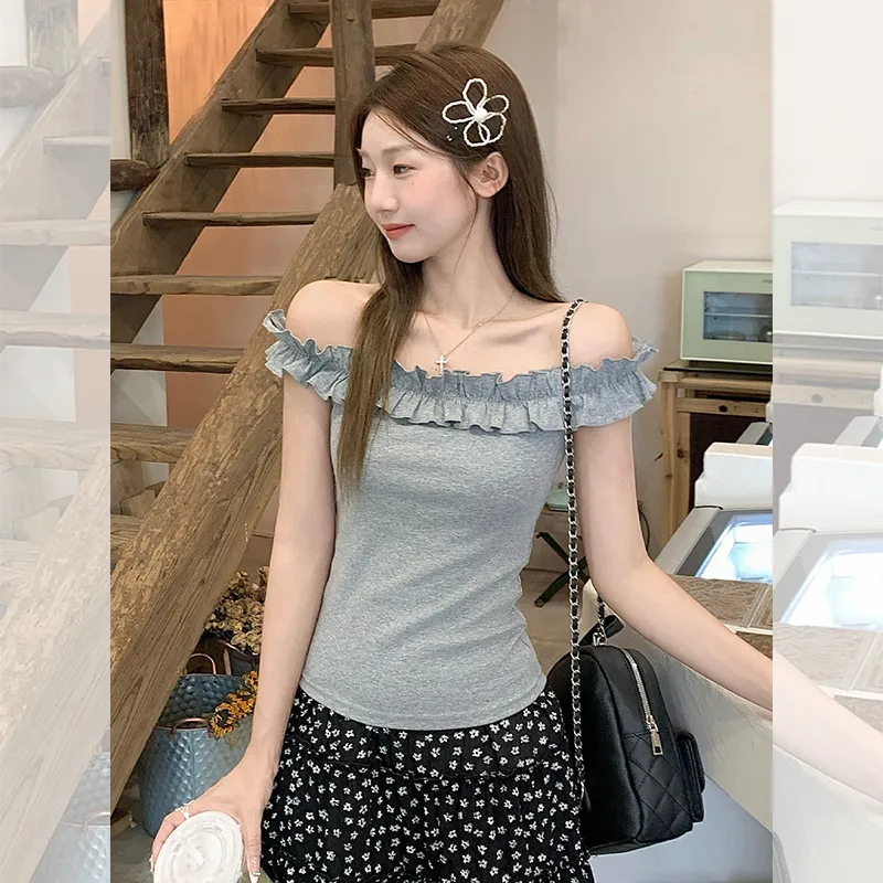 Princess Berdele Ruffle Sleeve T Shirt Women's-3