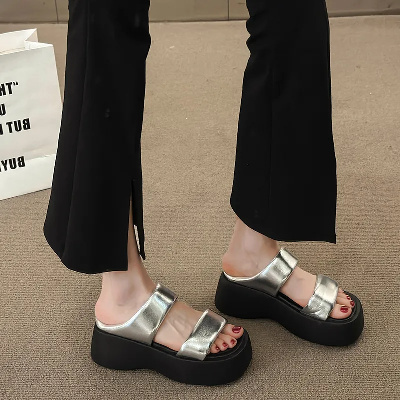 Luji Slip Resistant Antibacterial Slide Slippers Women's-11