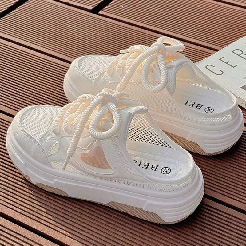 Luji Closed Toe Slippers Women's Ecru-10