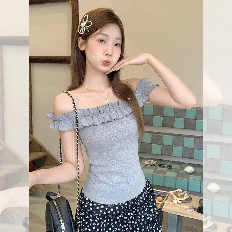 Princess Berdele Ruffle Sleeve T Shirt Women's-5