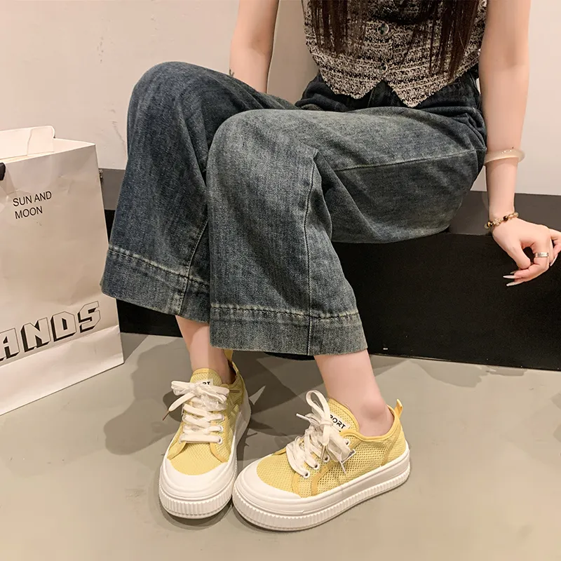 Luji Breathable Low Top Skateboard Shoes Women's-7