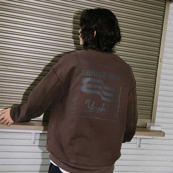 YOSHIYOYI Sweatshirt Unisex Chocolate-2