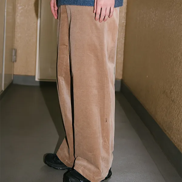 YOSHIYOYI Casual Pants Unisex Dark Camel-5