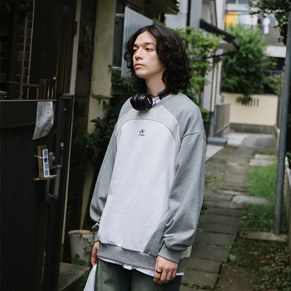 YOSHIYOYI Sweatshirt Unisex Gray-5